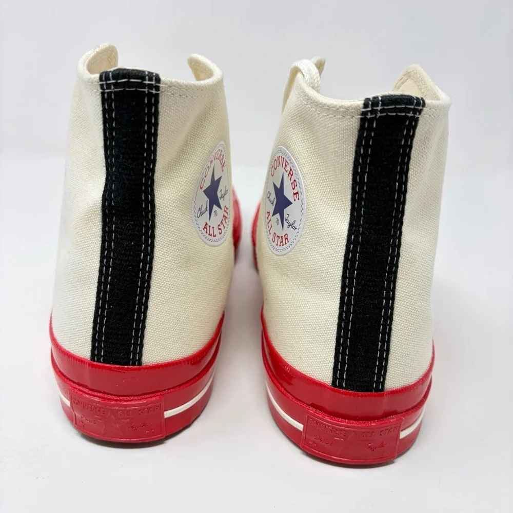 Converse Play Comme des Garçons Chuck 70 Hi Red Sole Men 8.5 / W 10.5 Unisex New